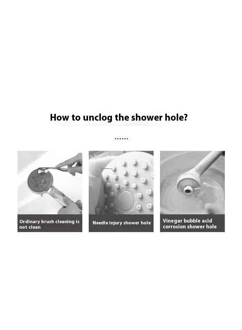 10PCS shower head cleaning brush, anti-clogging mini shower head cleaning brush, multi-functional cleaning head nozzle cleaning brush for cleaning pore gaps - Image 2